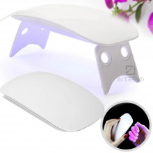 Лампа для маникюра MINI Beauty nail Белая 6W LED+UV Универсальная с технологией двойного источника света Лампа для маникюра MINI Beauty nail Белая 6W LED+UV Универсальная с технологией двойного источника света