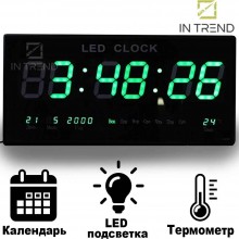 Настольные цифровые часы Digital Clock 4622 BLACK в современном стиле без циферблата электронные с подсветкой термометром и календарём Настольные цифровые часы Digital Clock 4622 BLACK в современном стиле без циферблата электронные с подсветкой термометром и календарём