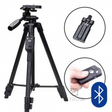 Штатив Yunteng VCT-5208 Чёрный для телефона камеры фотоаппарата с bluetooth пультом ДУ и чехлом трипод 125 см Штатив Yunteng VCT-5208 Чёрный для телефона камеры фотоаппарата с bluetooth пультом ДУ и чехлом трипод 125 см